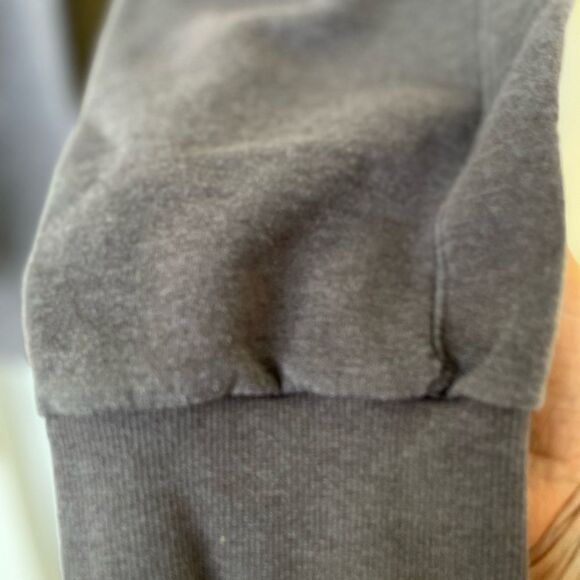 Nordstrom Alternative grey sweatpants, cuffed ankles,drawstring, side pockets, S - Picture 8 of 8